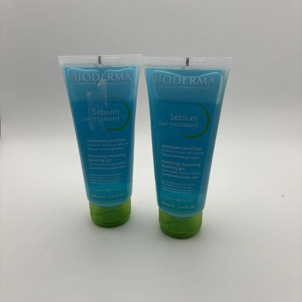 Bioderma Sebium Purifying Cleansing‎ Foaming Gel, 3.4 oz (2 Pack)